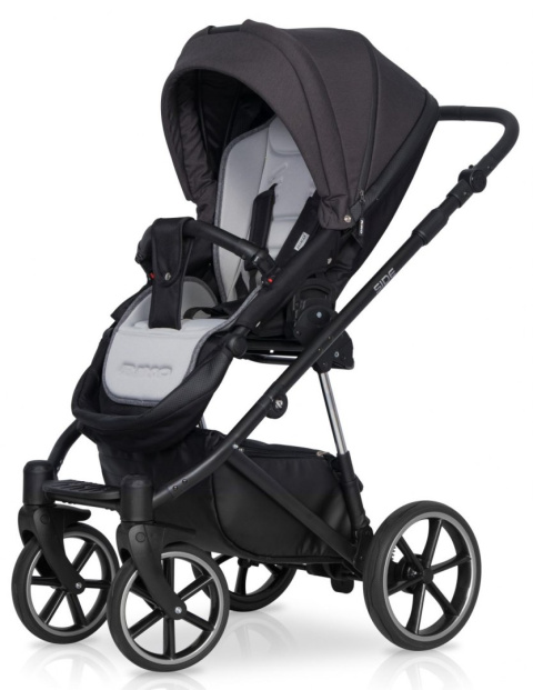 RIKO SIDE 3w1 Wózek głęboko-spacerowy z fotelikiem Kite 0-13 kg - ANTHRACITE