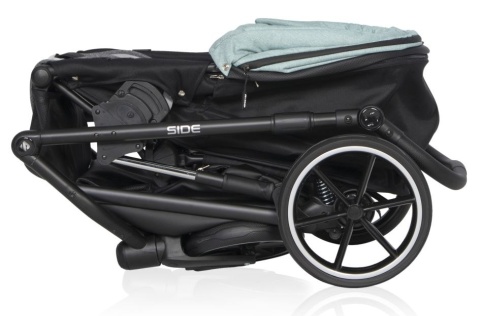 RIKO SIDE 3w1 Wózek głęboko-spacerowy z fotelikiem Kite 0-13 kg - ANTHRACITE