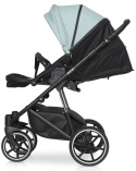 RIKO SIDE 3w1 Wózek głęboko-spacerowy z fotelikiem Kite 0-13 kg - GREY FOX