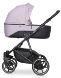 RIKO SIDE 3w1 Wózek głęboko-spacerowy z fotelikiem Kite 0-13 kg - ROSE