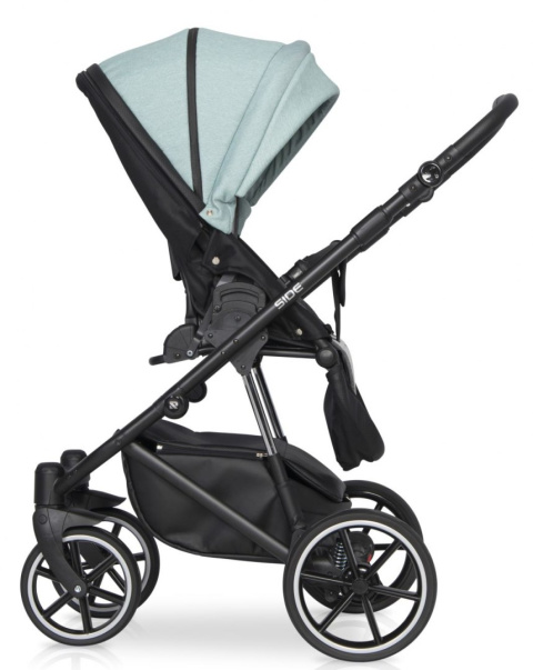 RIKO SIDE 3w1 Wózek głęboko-spacerowy z fotelikiem Kite 0-13 kg - ROSE