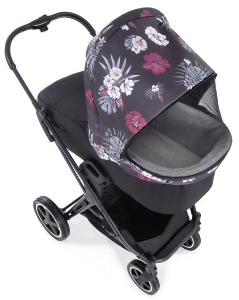 HAUCK MARS DUOSET 2w1 Wózek głęboko-spacerowy - WILD BLOOMS BLACK