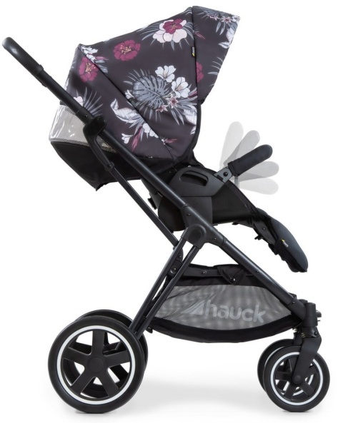HAUCK MARS DUOSET 2w1 Wózek głęboko-spacerowy - WILD BLOOMS BLACK