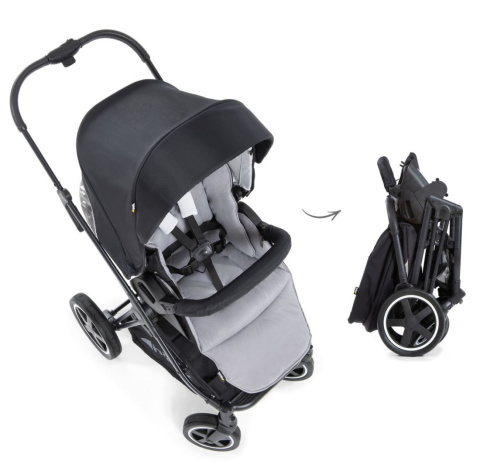 HAUCK MARS Wózek wielofunkcyjny - wersja spacerowa do 25 kg - CAVIAR/STONE