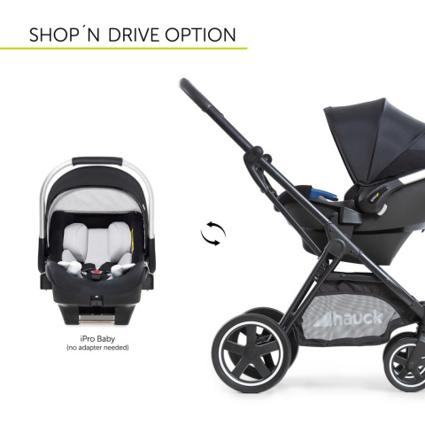 HAUCK MARS Wózek wielofunkcyjny - wersja spacerowa do 25 kg - CAVIAR/STONE