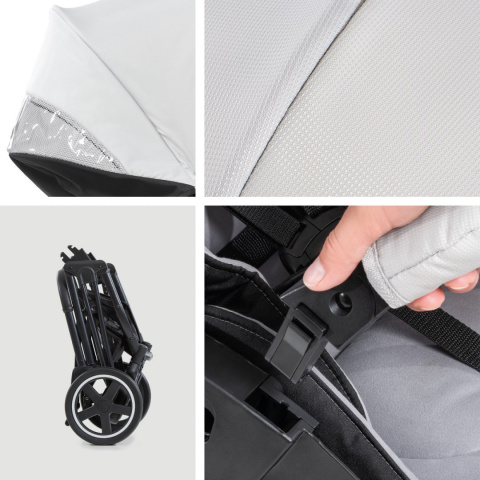 HAUCK MARS Wózek wielofunkcyjny - wersja spacerowa do 25 kg - LUNAR/STONE