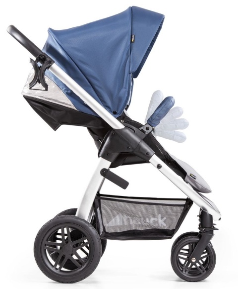 HAUCK SATURN R Wózek wielofunkcyjny - wersja spacerowa do 25 kg - DENIM/SILVER