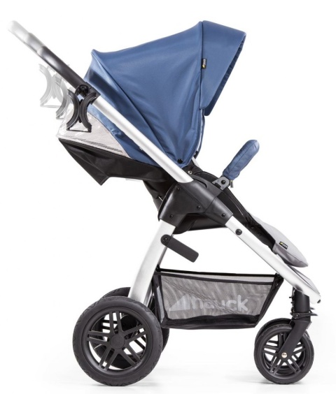 HAUCK SATURN R Wózek wielofunkcyjny - wersja spacerowa do 25 kg - DENIM/SILVER