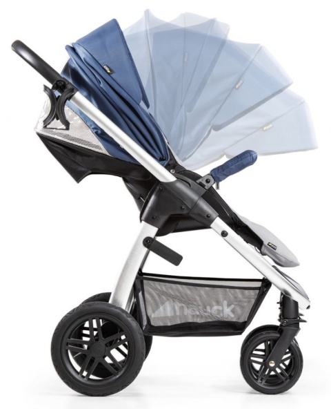 HAUCK SATURN R Wózek wielofunkcyjny - wersja spacerowa do 25 kg - DENIM/SILVER