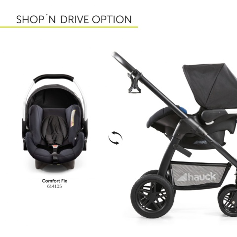 HAUCK SATURN R Wózek wielofunkcyjny - wersja spacerowa do 25 kg - DENIM/SILVER