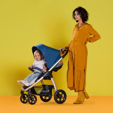HAUCK SATURN R Wózek wielofunkcyjny - wersja spacerowa do 25 kg - DENIM/SILVER