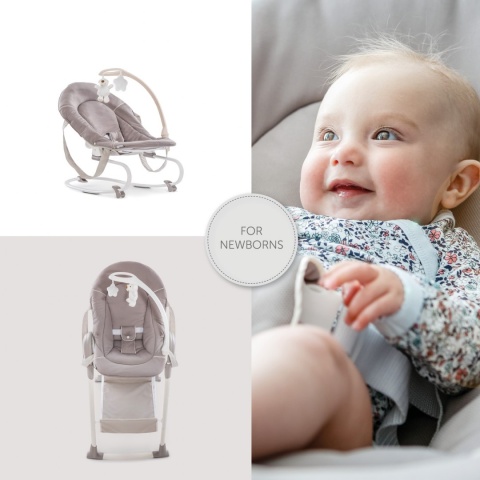 HAUCK SIT N RELAX 3w1 Krzesełko do karmienia / Leżaczek - STRETCH BEIGE