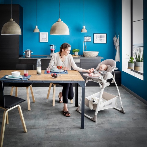 HAUCK SIT N RELAX 3w1 Krzesełko do karmienia / Leżaczek - STRETCH BEIGE