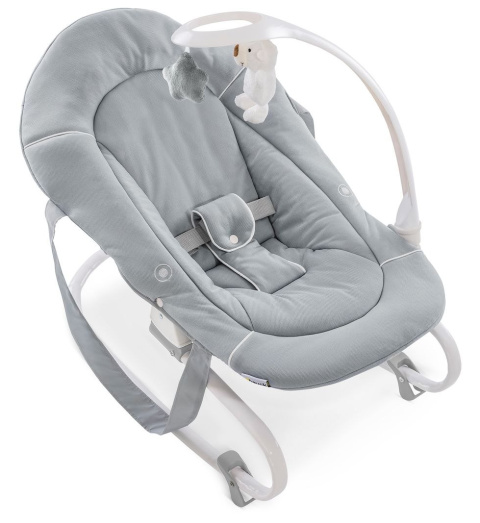 HAUCK SIT N RELAX 3w1 Krzesełko do karmienia / Leżaczek - STRETCH GREY