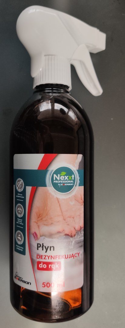 Medyczny płyn do dezynfekcji rąk 0,5l butelka 75 % alkoholu Nexxt
