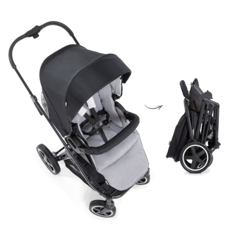 HAUCK MARS DUOSET 2w1 Wózek głęboko-spacerowy - CAVIAR/STONE