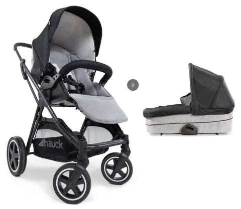 HAUCK MARS DUOSET 2w1 Wózek głęboko-spacerowy - CAVIAR/STONE
