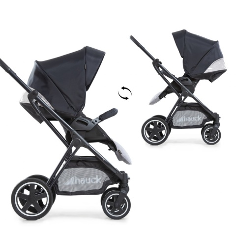 HAUCK MARS DUOSET 2w1 Wózek głęboko-spacerowy - CAVIAR/STONE