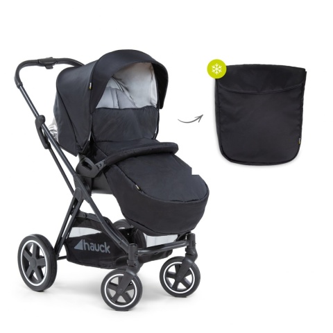HAUCK MARS DUOSET 2w1 Wózek głęboko-spacerowy - CAVIAR/STONE