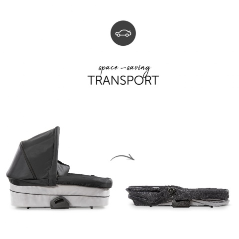 HAUCK MARS DUOSET 2w1 Wózek głęboko-spacerowy - CAVIAR/STONE