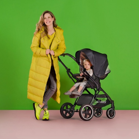 HAUCK MARS DUOSET 2w1 Wózek głęboko-spacerowy - CAVIAR/STONE