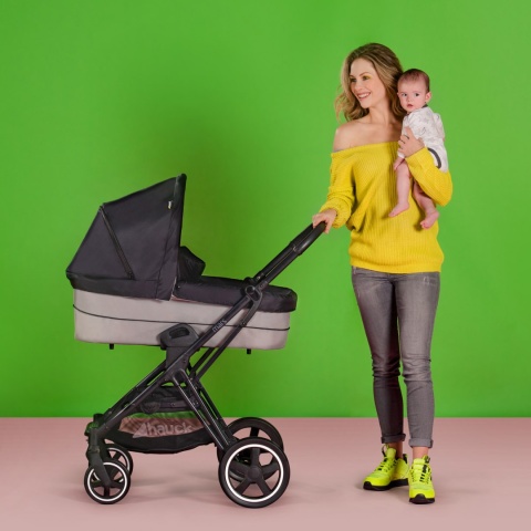 HAUCK MARS DUOSET 2w1 Wózek głęboko-spacerowy - CAVIAR/STONE