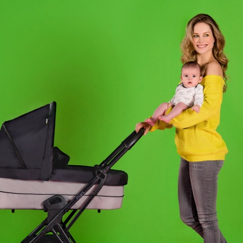 HAUCK MARS DUOSET 2w1 Wózek głęboko-spacerowy - CAVIAR/STONE