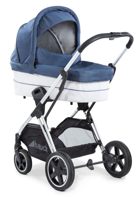 HAUCK MARS DUOSET 2w1 Wózek głęboko-spacerowy - DENIM/SILVER