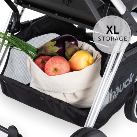 HAUCK MARS DUOSET 2w1 Wózek głęboko-spacerowy - DENIM/SILVER