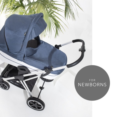 HAUCK MARS DUOSET 2w1 Wózek głęboko-spacerowy - DENIM/SILVER