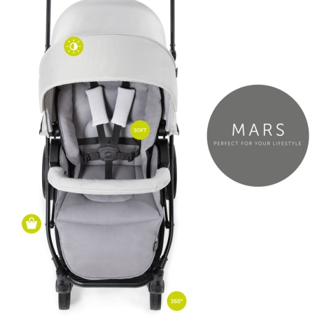 HAUCK MARS DUOSET 2w1 Wózek głęboko-spacerowy - LUNAR/STONE