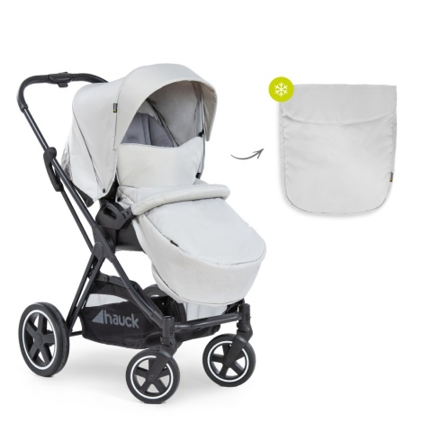 HAUCK MARS DUOSET 2w1 Wózek głęboko-spacerowy - LUNAR/STONE