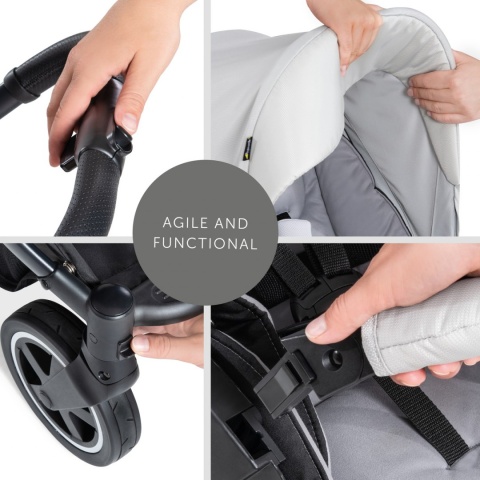 HAUCK MARS DUOSET 2w1 Wózek głęboko-spacerowy - LUNAR/STONE