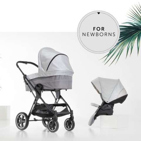 HAUCK MARS DUOSET 2w1 Wózek głęboko-spacerowy - LUNAR/STONE