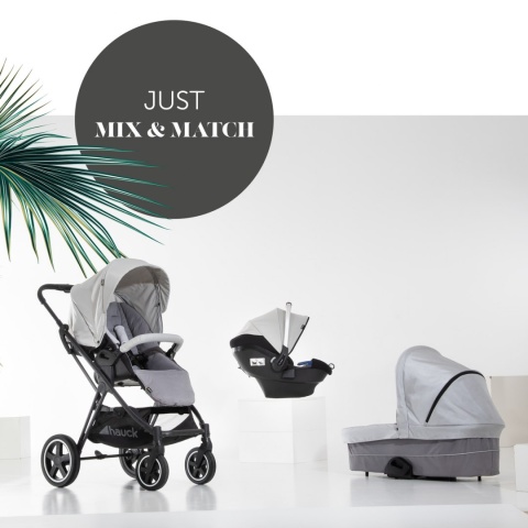 HAUCK MARS DUOSET 2w1 Wózek głęboko-spacerowy - LUNAR/STONE