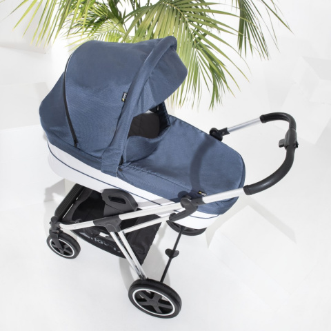 HAUCK SATURN / MARS PRAM Gondola do wózków Saturn i Mars - DENIM/SILVER