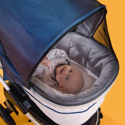 HAUCK SATURN / MARS PRAM Gondola do wózków Saturn i Mars - DENIM/SILVER