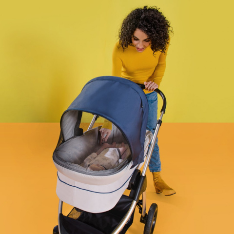 HAUCK SATURN / MARS PRAM Gondola do wózków Saturn i Mars - DENIM/SILVER