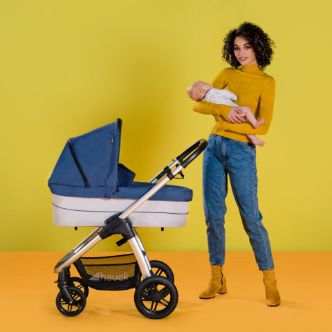 HAUCK SATURN / MARS PRAM Gondola do wózków Saturn i Mars - DENIM/SILVER