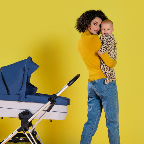 HAUCK SATURN / MARS PRAM Gondola do wózków Saturn i Mars - DENIM/SILVER