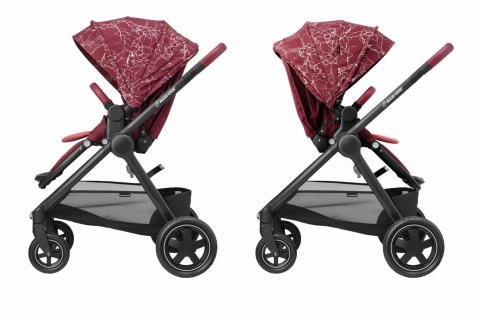 Adorra Maxi-Cosi 2w1 + CabrioFix za 1zł, wózek głęboko-spacerowy z gondolą Oria MARBLE PLUM
