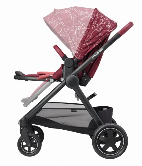 Adorra Maxi-Cosi 2w1 + CabrioFix za 1zł, wózek głęboko-spacerowy z gondolą Oria MARBLE PLUM