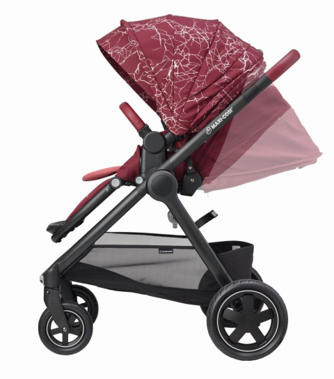 Adorra Maxi-Cosi + CabrioFix za 1zł, wózek wielofunkcyjny - wersja spacerowa MARBLE PLUM