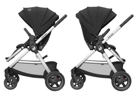 Adorra Maxi-Cosi + CabrioFix za 1zł, wózek wielofunkcyjny - wersja spacerowa - ESSENTIAL BLACK