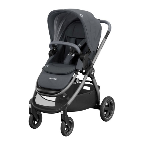 Adorra Maxi-Cosi + CabrioFix za 1zł, wózek wielofunkcyjny - wersja spacerowa - ESSENTIAL GRAPHITE