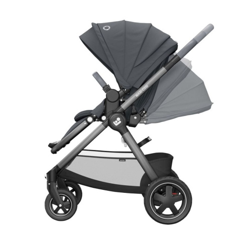 Adorra Maxi-Cosi + CabrioFix za 1zł, wózek wielofunkcyjny - wersja spacerowa - ESSENTIAL GRAPHITE