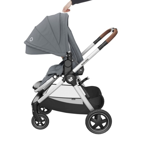 Adorra Maxi-Cosi + CabrioFix za 1zł, wózek wielofunkcyjny - wersja spacerowa - ESSENTIAL GREY