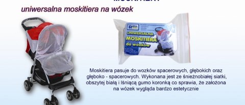 Moskitiera na wózek uniwersalna