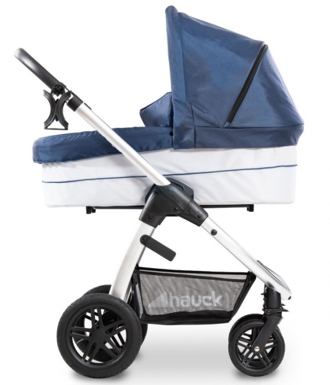 HAUCK SATURN R DUOSET 2w1 Wózek głęboko-spacerowy - DENIM/SILVER