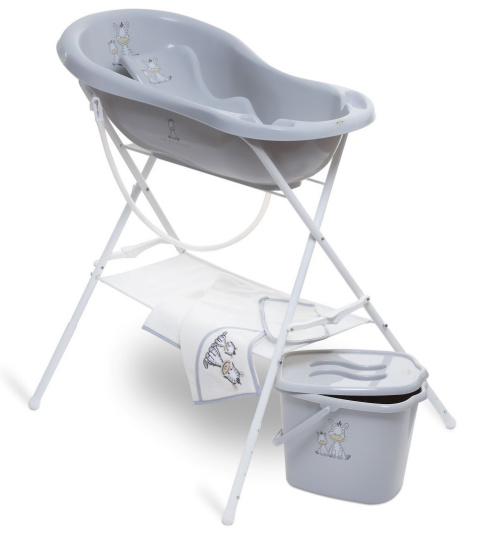 Maltex stojak pod wannę 84 cm z regulowaną wysokością - czarny